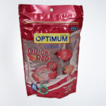 Optimum Cichlid for All Cichlid Fish Quick Red in a resealable package, formulated to provide premium nutrition, promote vibrant colors, and support healthy growth for all cichlid species.