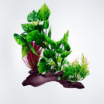 Lifelike aquarium artificial plants made from non-toxic materials, providing a vibrant, natural look for freshwater or saltwater tanks with no maintenance required.