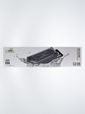 Top Filter Aquarium 40W 603T, a powerful filtration system with a 2500L/H flow rate, suitable for large freshwater and saltwater aquariums. Features a top-mounted design for easy installation and maintenance, providing efficient water circulation and multi-stage filtration for a clean and healthy aquatic environment.