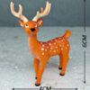 Handcrafted artificial spotted deer toy for aquariums, non-toxic and safe, realistic wildlife-themed aquarium decor.